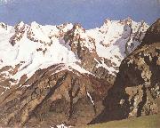 Levitan, Isaak Gebirgskette. Montblanc oil painting reproduction